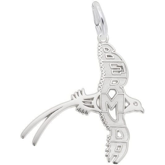 Bermuda Longtail Charm - Metal - Sterling Silver