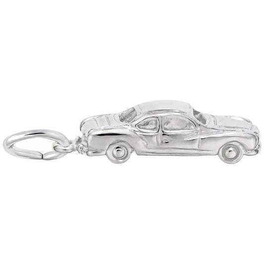 Classic Business Coupe Charm - Metal - Sterling Silver