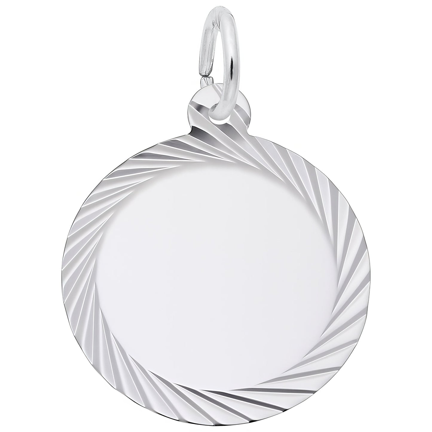 Small Faceted Charm - Metal - Sterling Silver