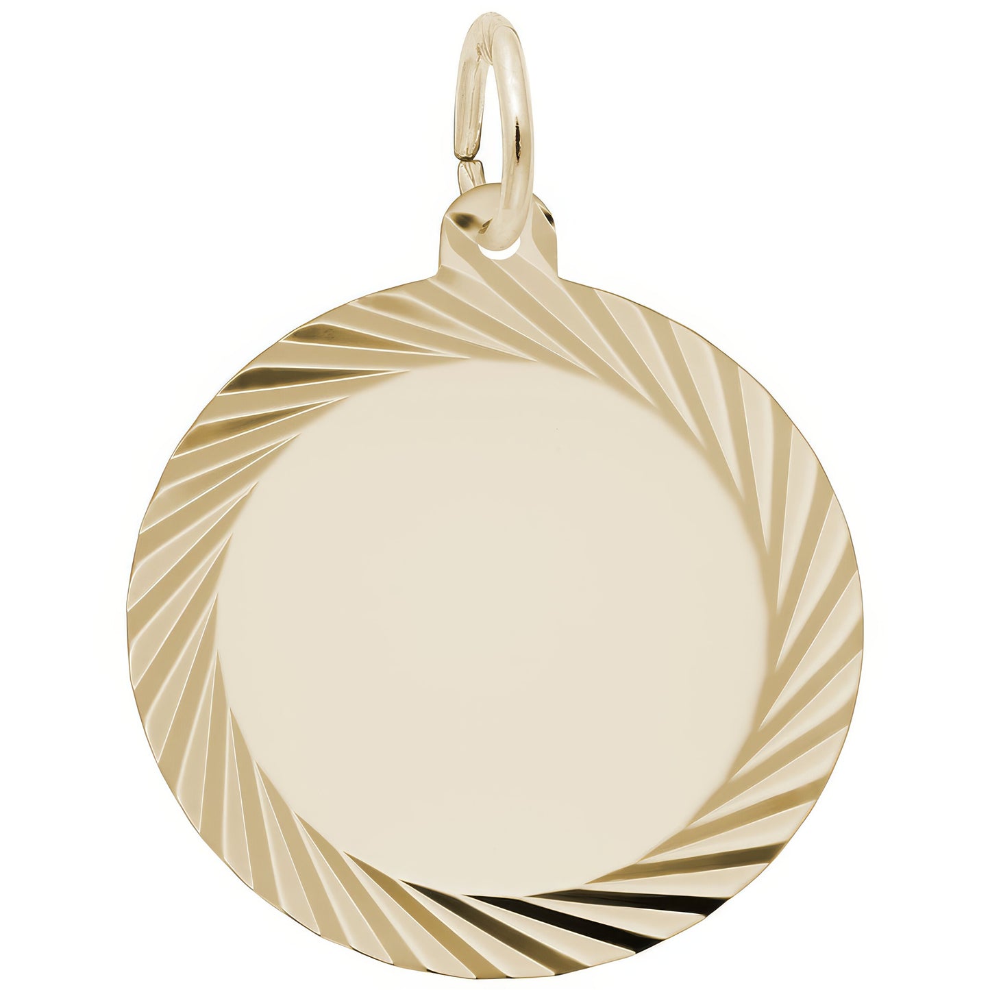 Large Faceted Charm - Metal - Sterling Silver