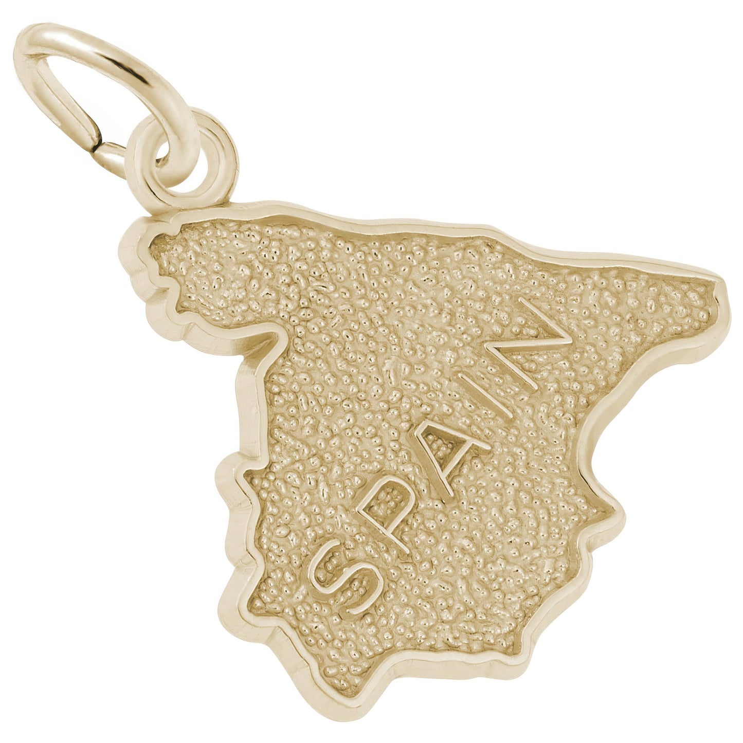Sterling Silver Spain Map Charm