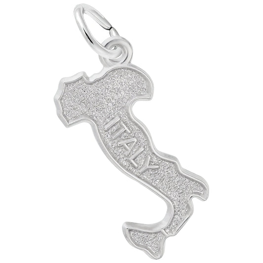 Sterling Silver Italy Charm - 19mm x 10mm