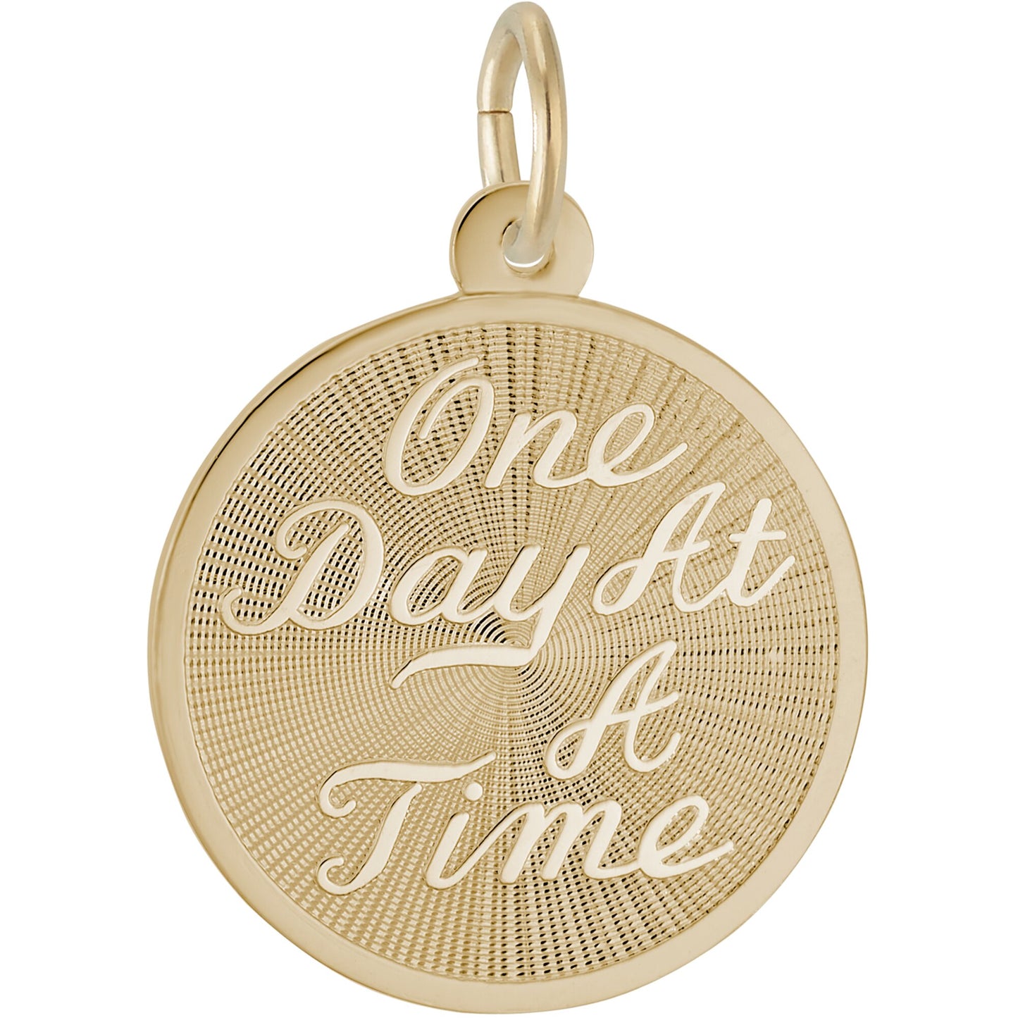 One Day at A Time Charm - Metal - Sterling Silver