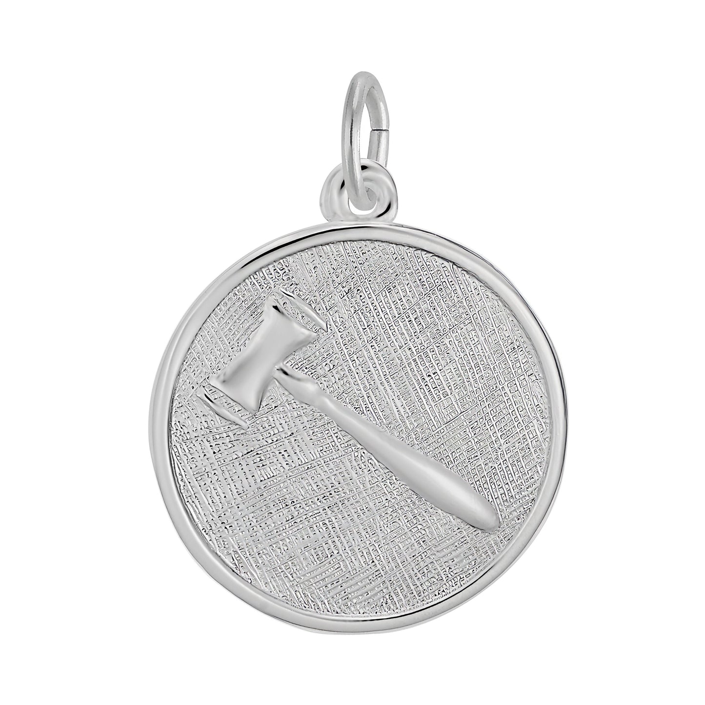 Gavel Charm - Metal - Sterling Silver