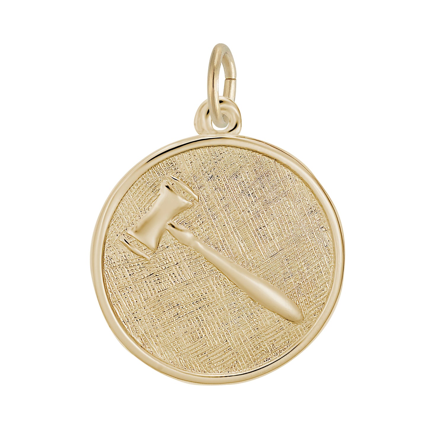 Gavel Charm - Metal - Sterling Silver