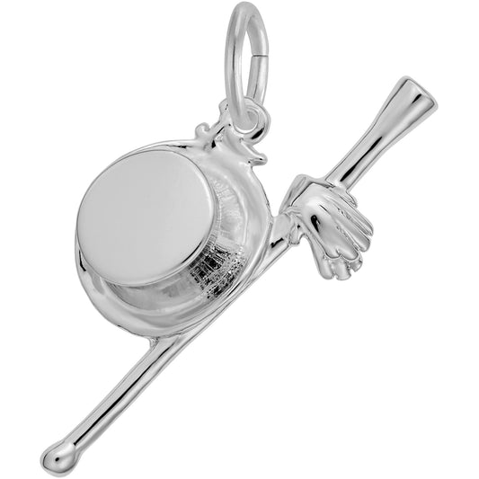 Its Showtime Charm - Metal - Sterling Silver