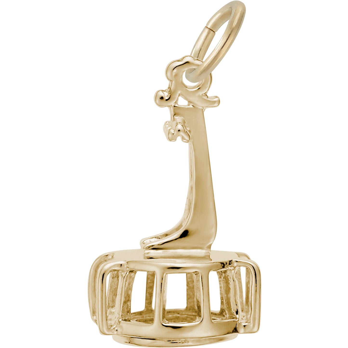 Ski Tram Charm - Metal - Sterling Silver