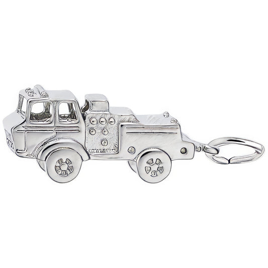 Firetruck Charm - Metal - Sterling Silver