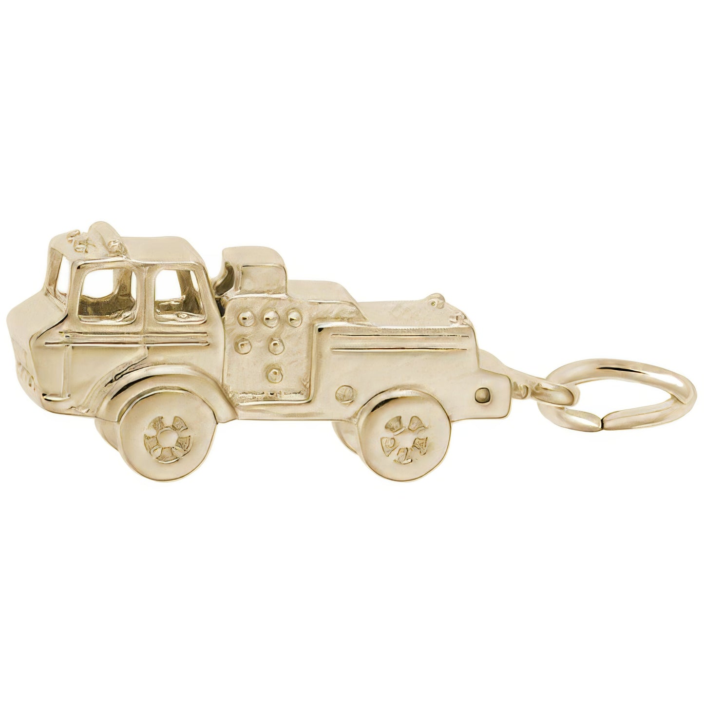 Firetruck Charm - Metal - Sterling Silver