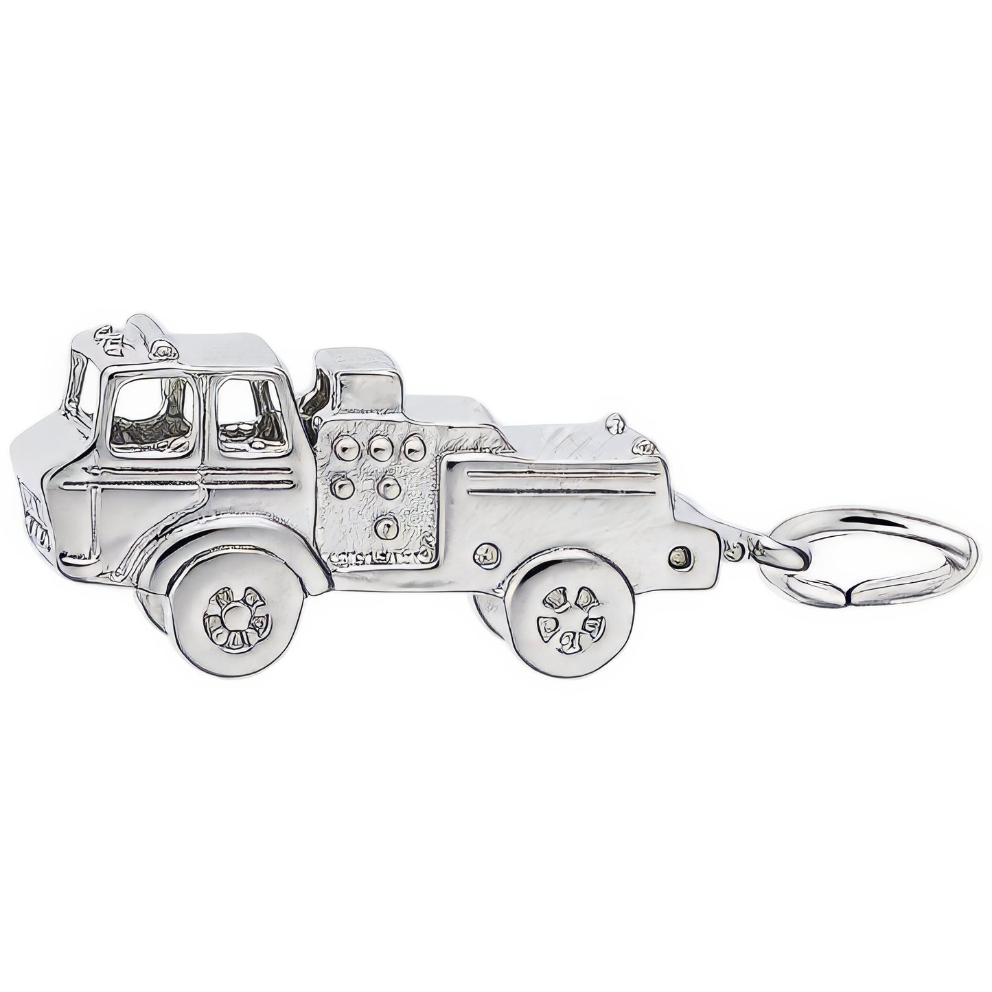 Firetruck Charm - Metal - Sterling Silver