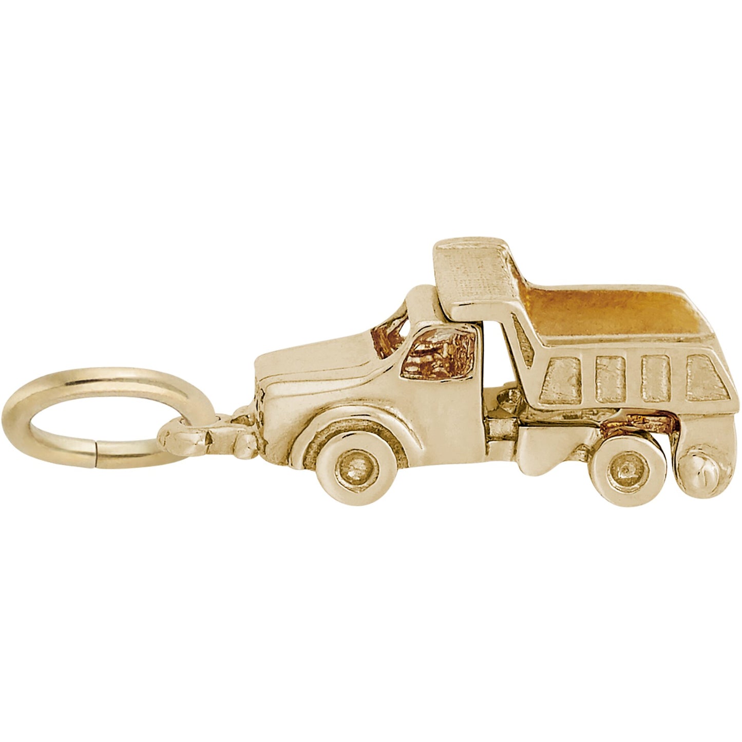 Dump Truck Charm - Metal - Sterling Silver