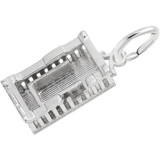 Parthenon Charm - Metal - Sterling Silver