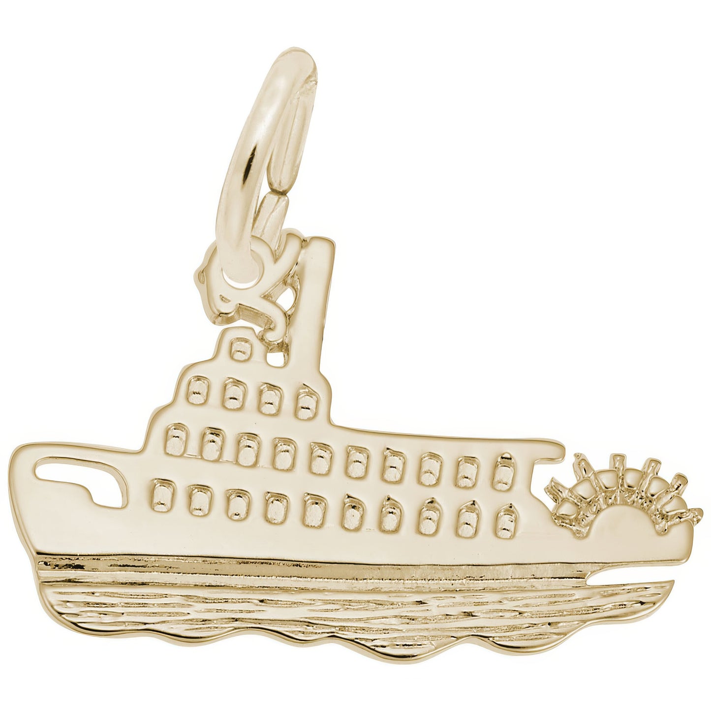 Riverboat Charm - Metal - Sterling Silver