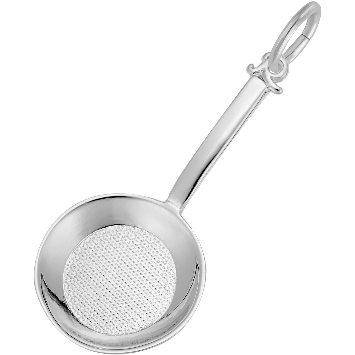 Frying Pan Charm - Metal - Sterling Silver
