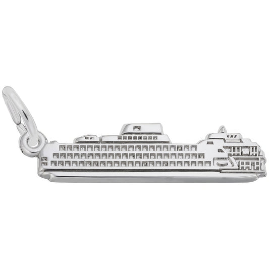 Staten Island Ferry Charm - Metal - Sterling Silver