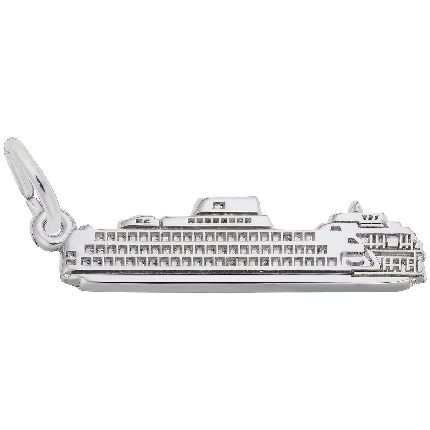 Staten Island Ferry Charm - Metal - Sterling Silver