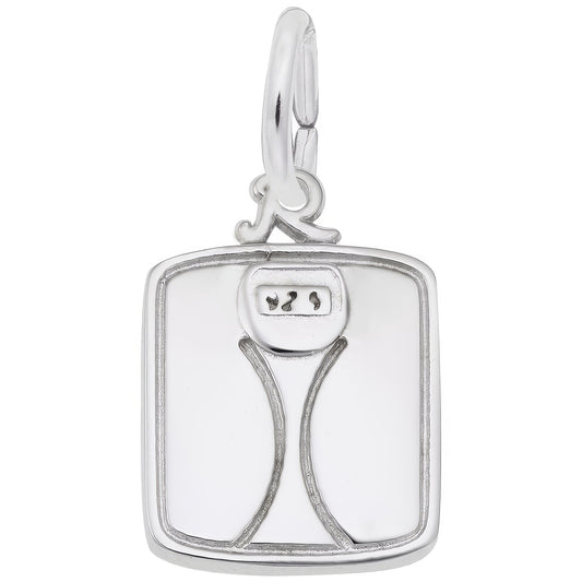 Scale Charm - Metal - Sterling Silver