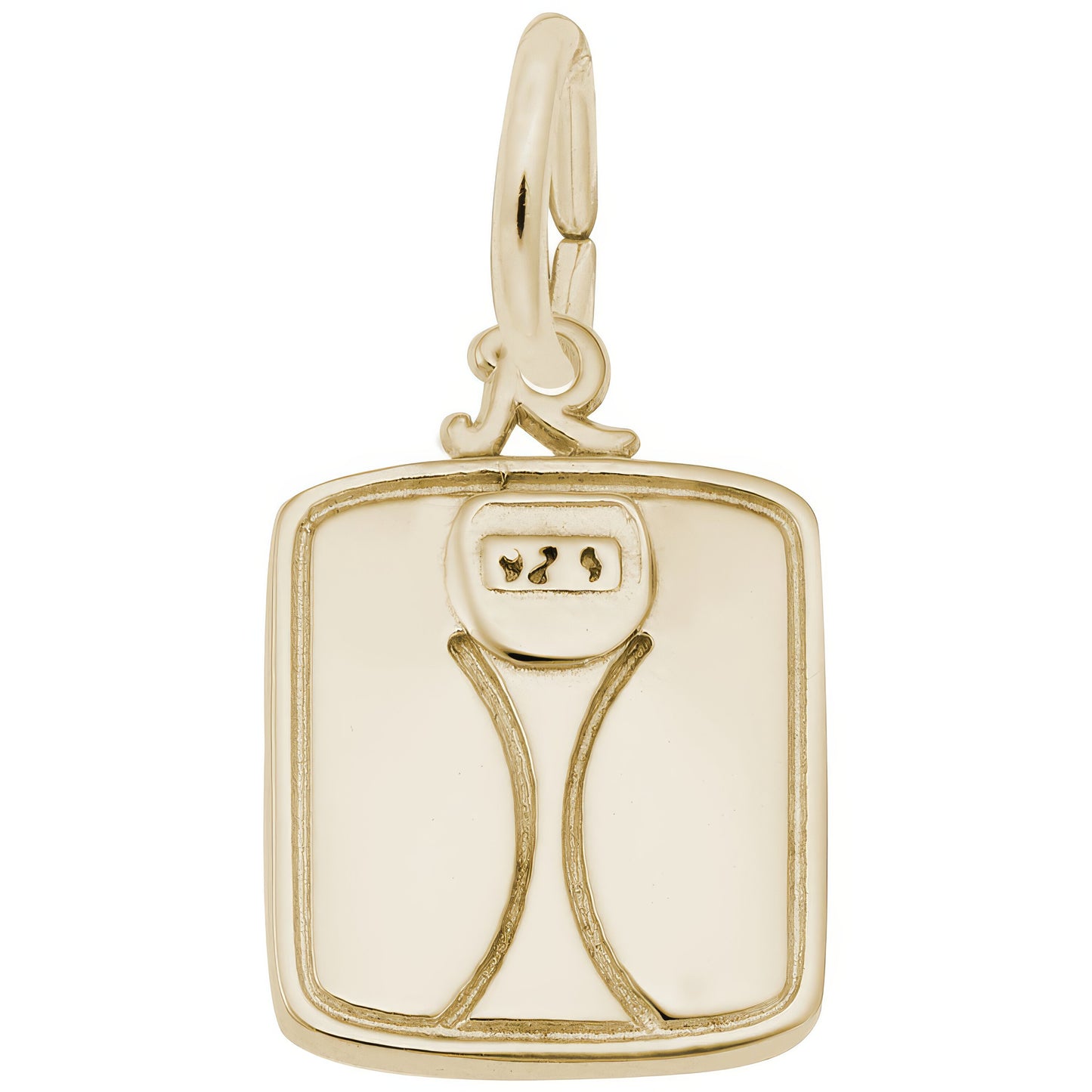 Scale Charm - Metal - Sterling Silver