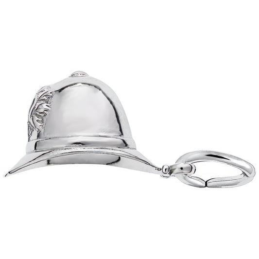 Bobby Helmet Charm - Metal - Sterling Silver