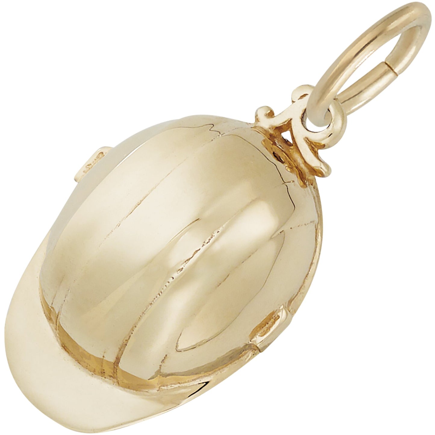Construction Hat Charm - Metal - Sterling Silver