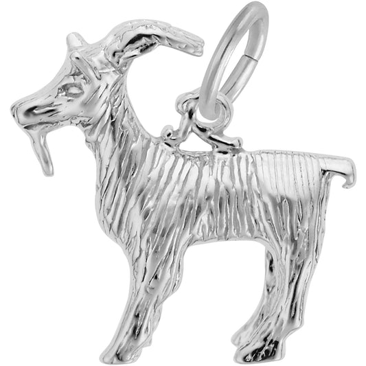 Billy Goat Charm - Metal - Sterling Silver