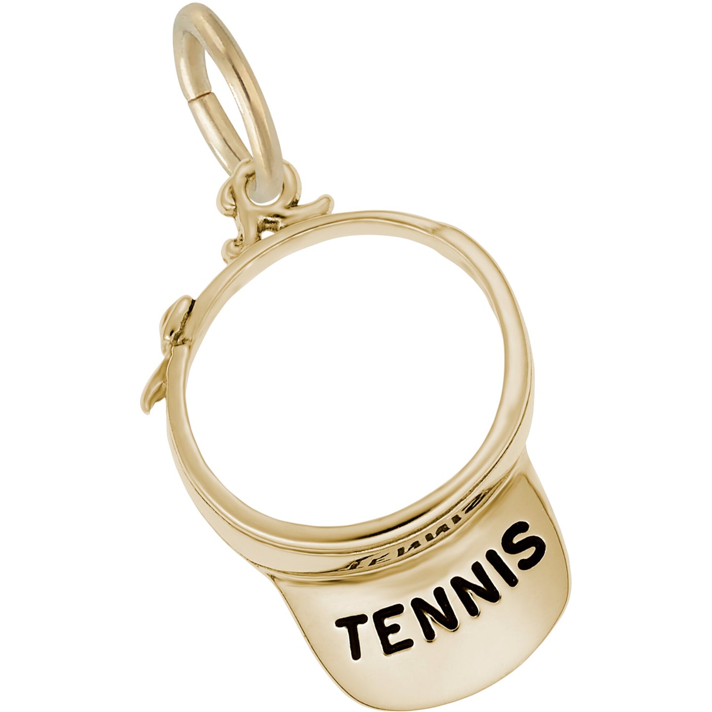 Tennis Visor Charm - Metal - Sterling Silver