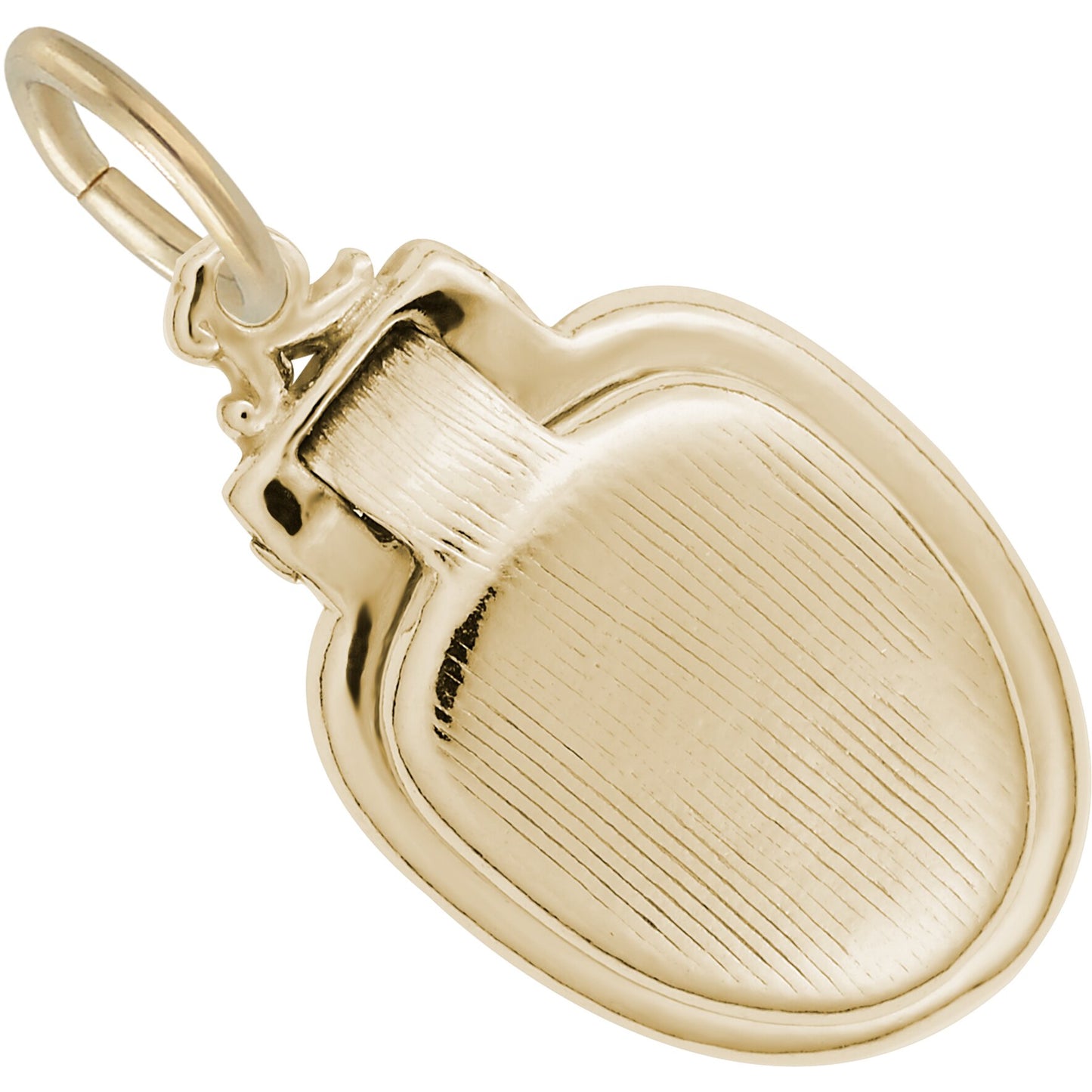 Toilet Seat Charm - Metal - Sterling Silver