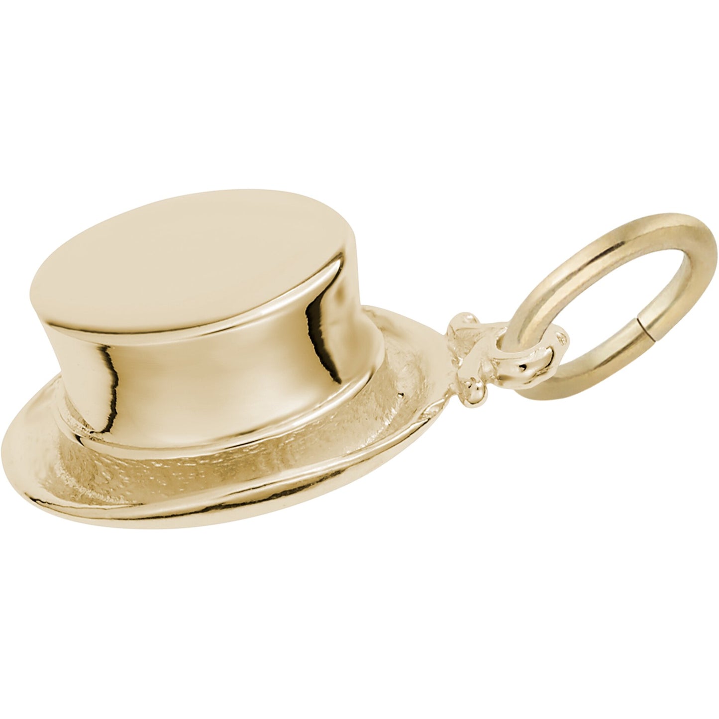 Top Hat Charm - Metal - Sterling Silver