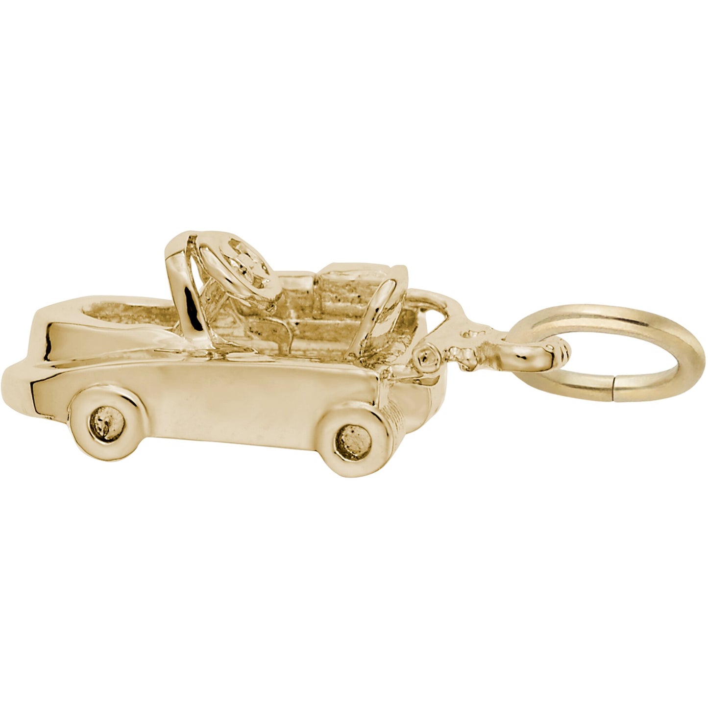 Go Kart Charm - Metal - Sterling Silver