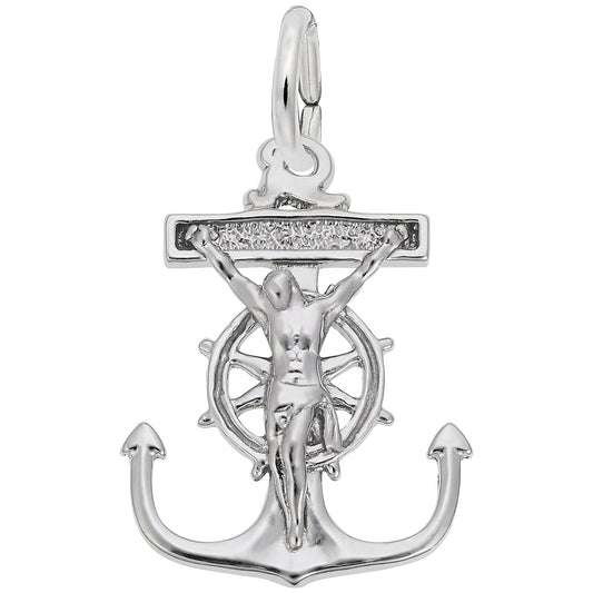 Mariners Cross Charm - Metal - Sterling Silver