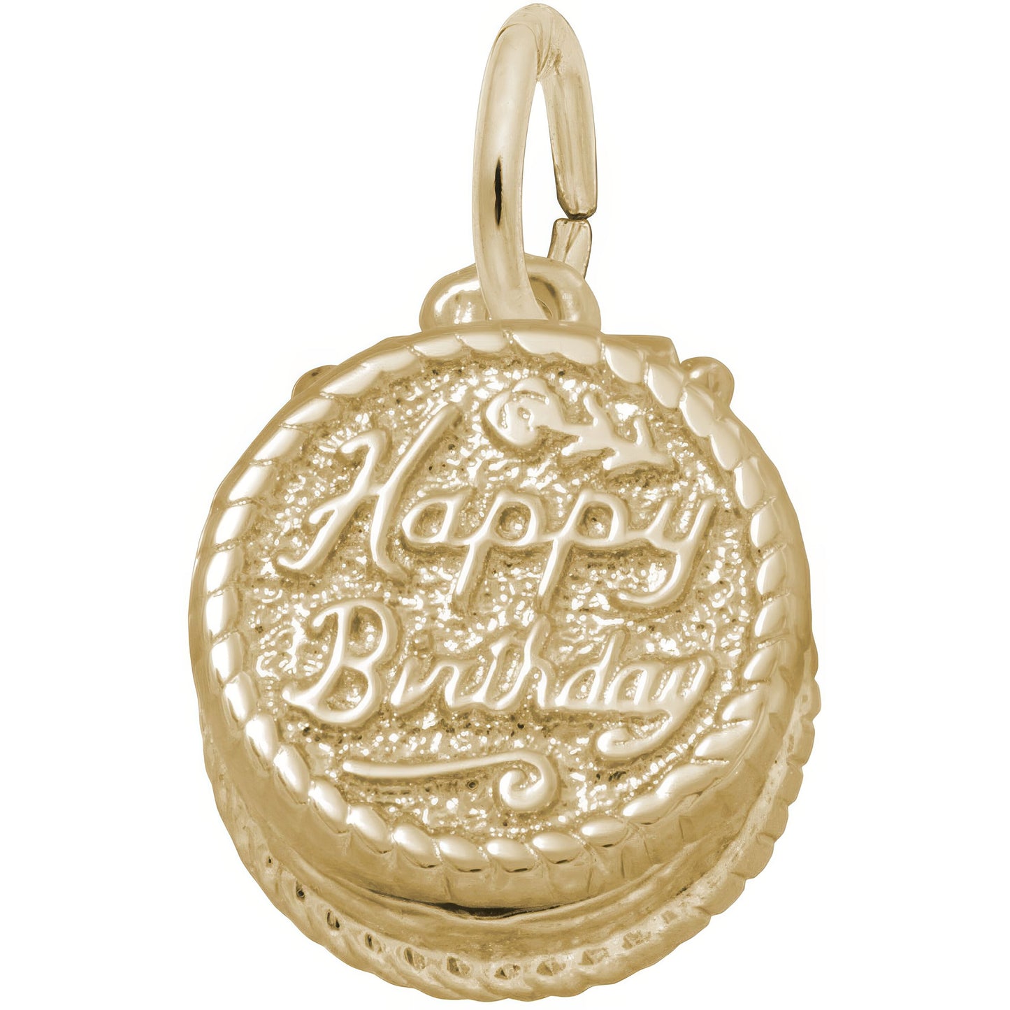 Sterling Silver Happy Birthday Cake Charm