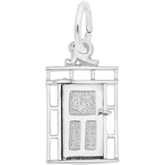 Door Charm - Metal - Sterling Silver
