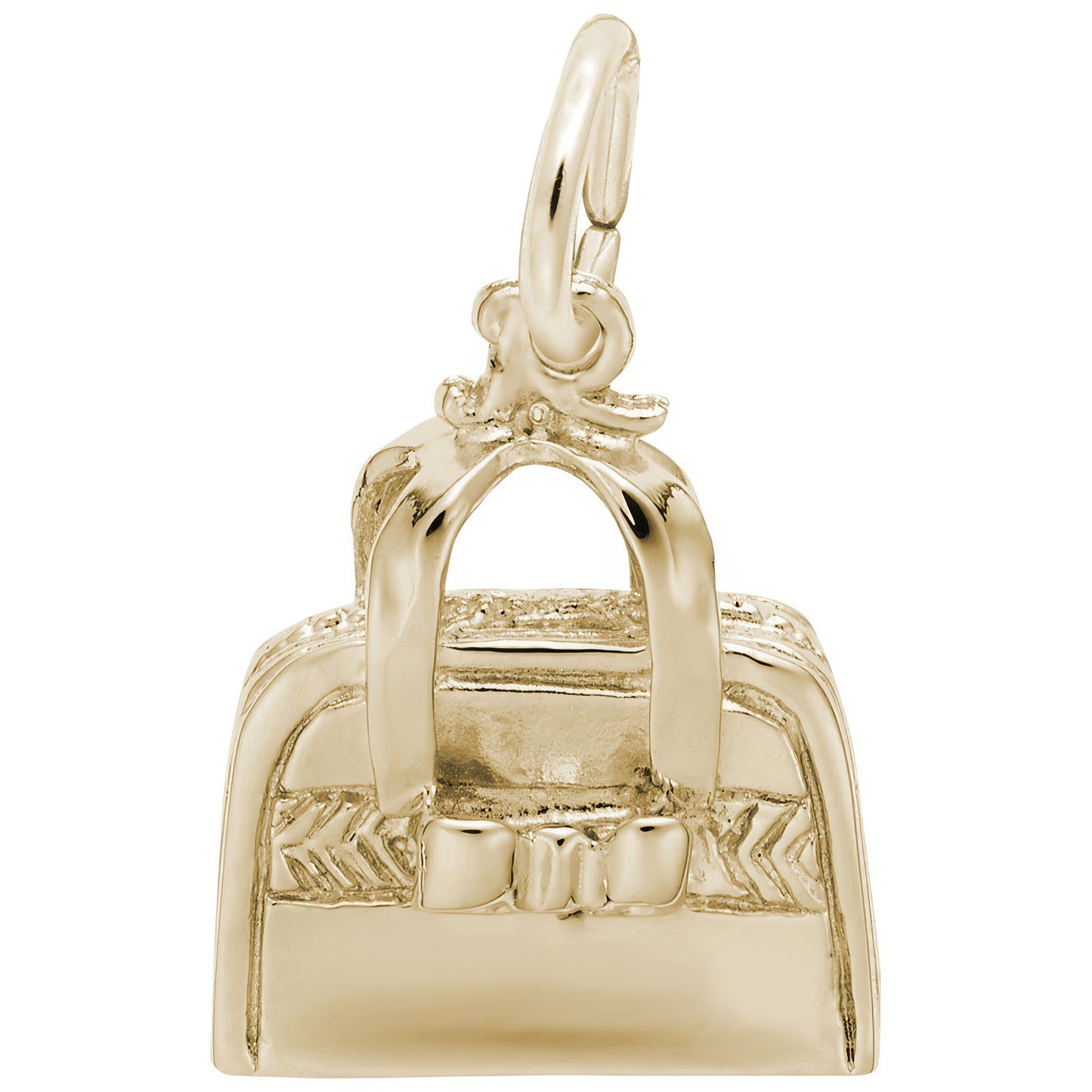 Hand Bag Purse Charm - Metal - Sterling Silver