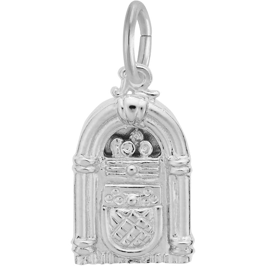 Jukebox Charm - Metal - Sterling Silver