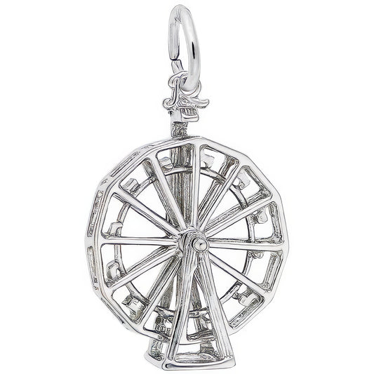 Charms Sterling Silver Ferris Wheel Charm
