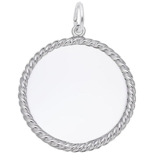 Medium Rope Charm - Metal - Sterling Silver
