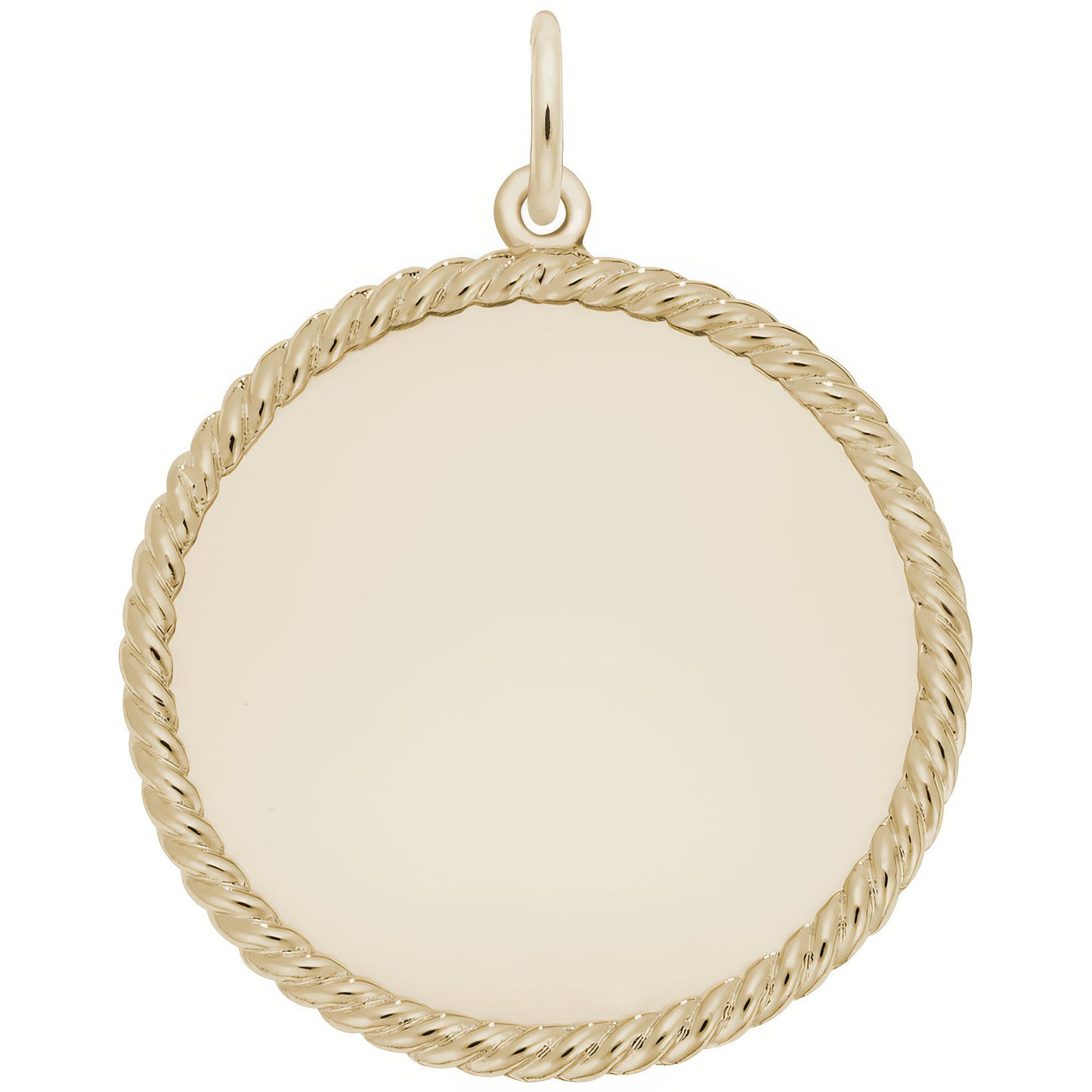 Large Rope Charm - Metal - Sterling Silver