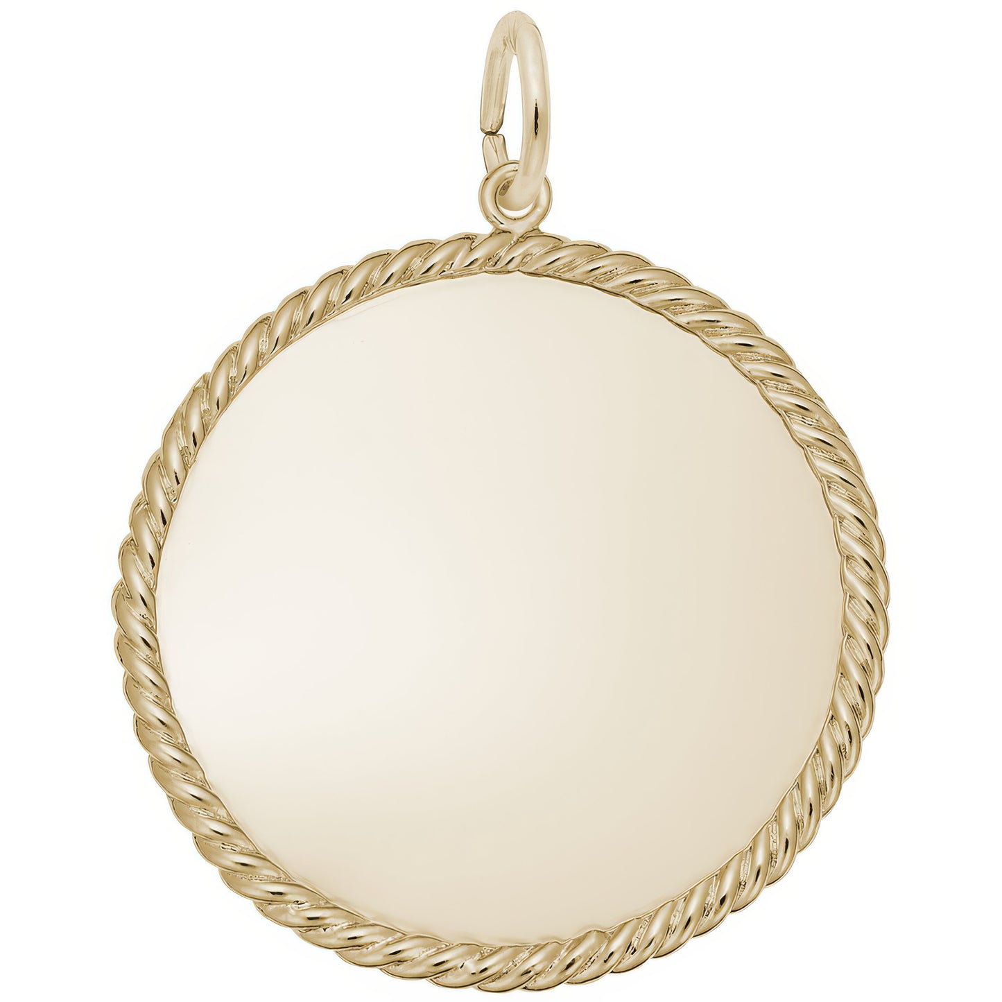 Extra Large Rope Charm - Metal - Sterling Silver
