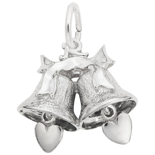 Sterling Silver Bells Charm - 14mm x 16mm