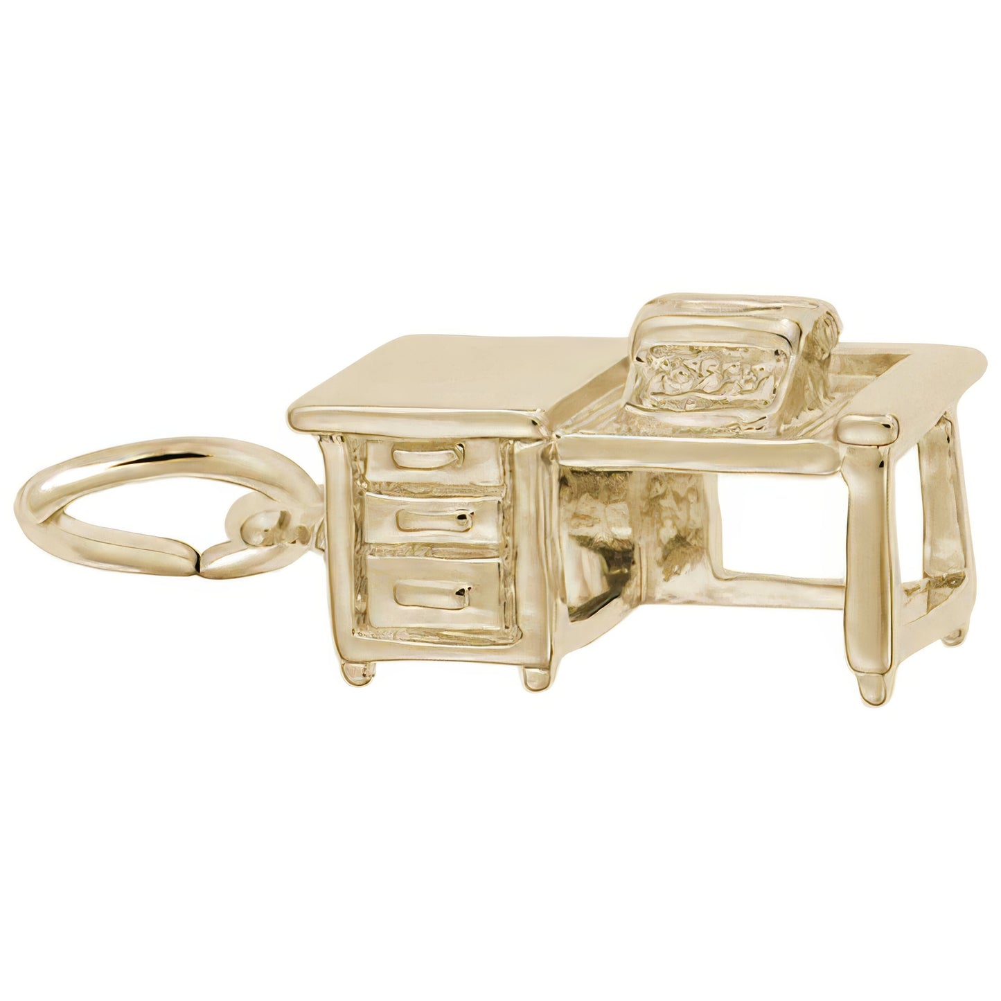 Writing Desk Charm - Metal - Sterling Silver