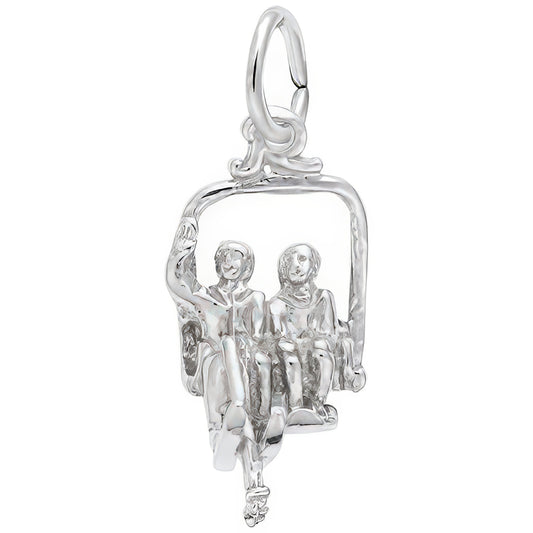 Sterling Silver Ski Lift Charm