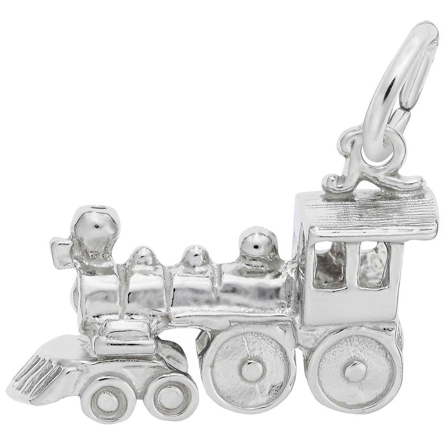 Sterling Silver Train Charm - 8mm x 18mm