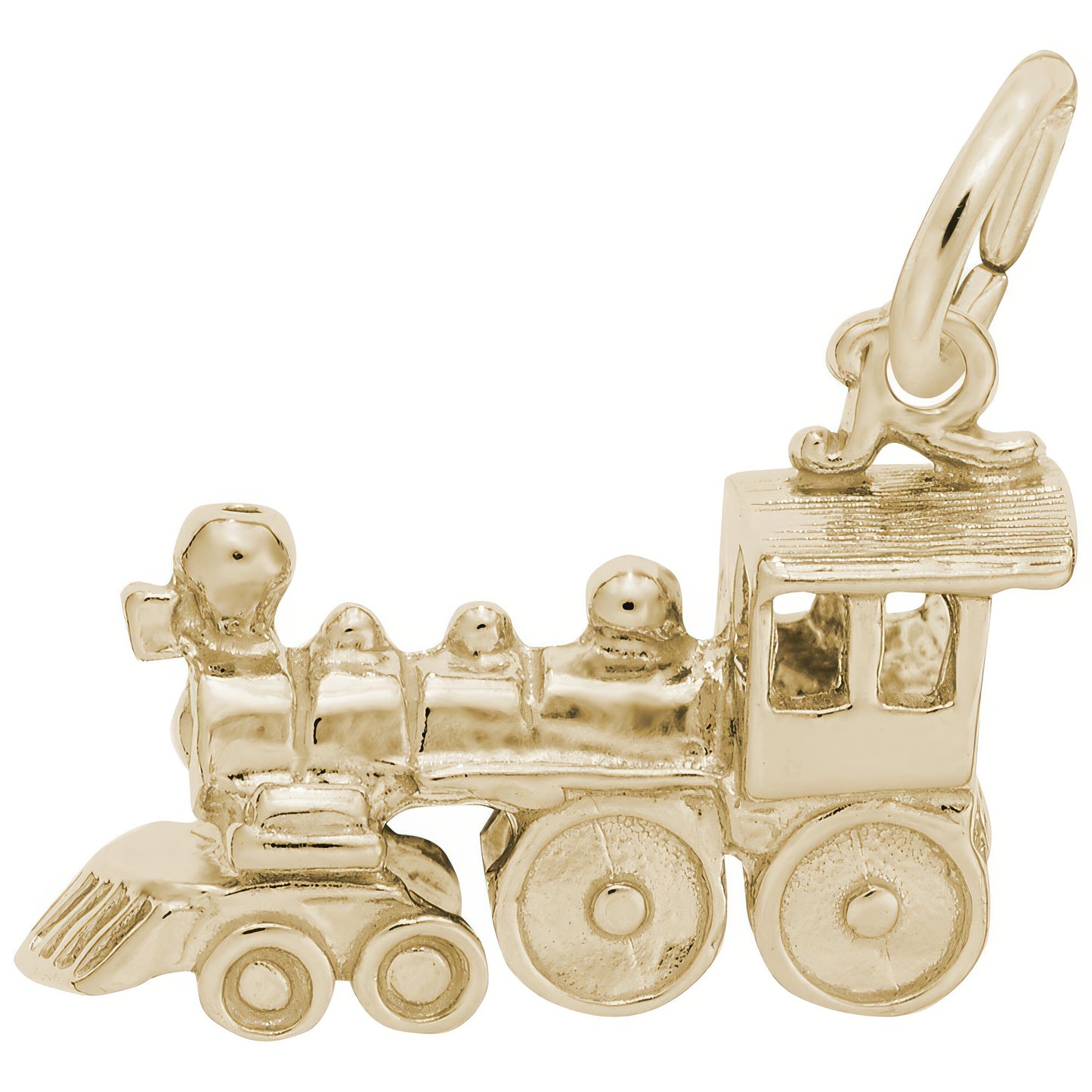 Sterling Silver Train Charm - 8mm x 18mm