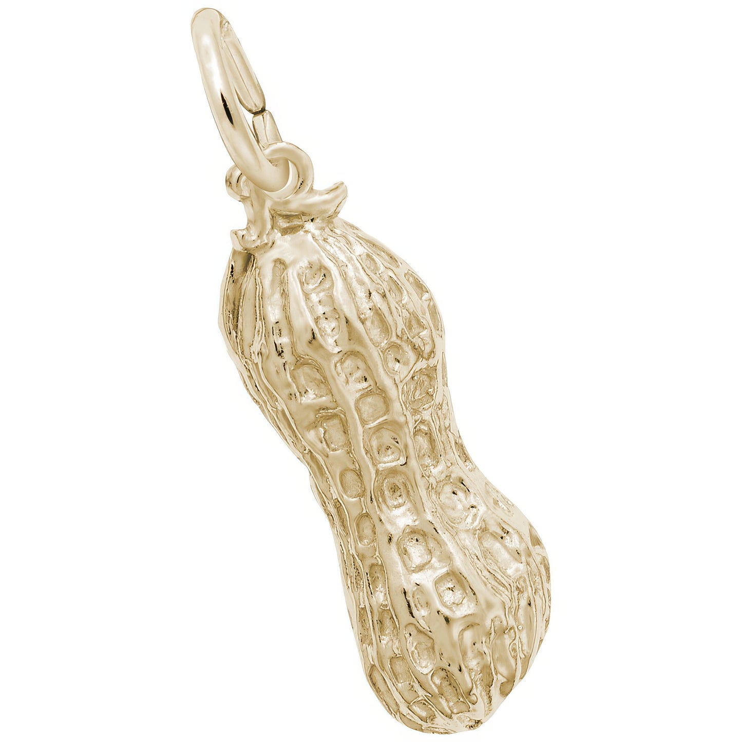 Peanut Charm - Metal - Sterling Silver