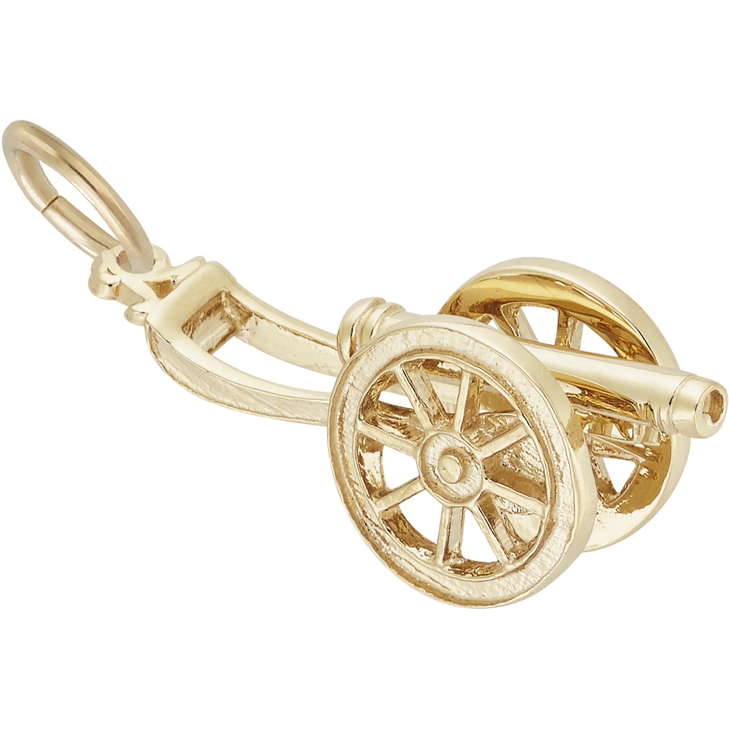 Cannon Charm - Metal - Sterling Silver