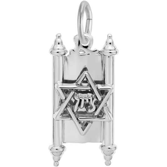 Torah Charm - Metal - Sterling Silver