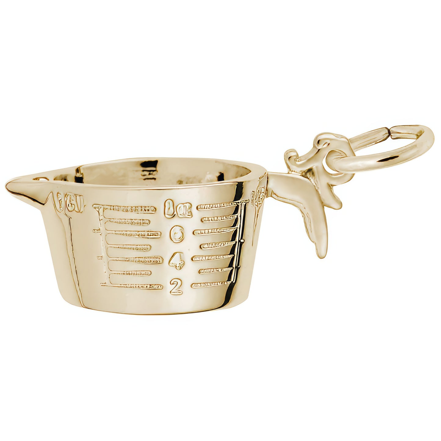 Measuring Cup Charm - Metal - Sterling Silver