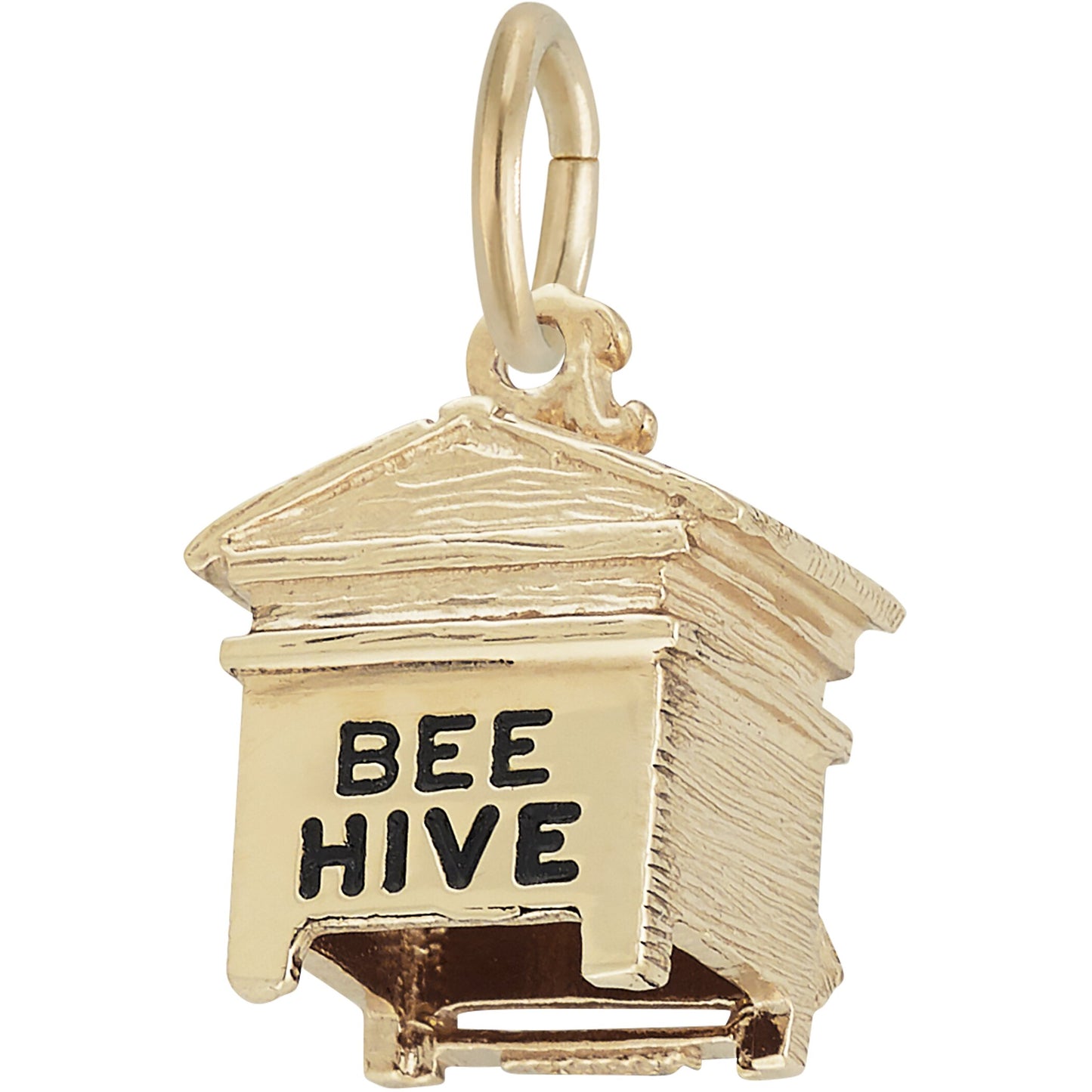 Bee Hive Charm - Metal - Sterling Silver