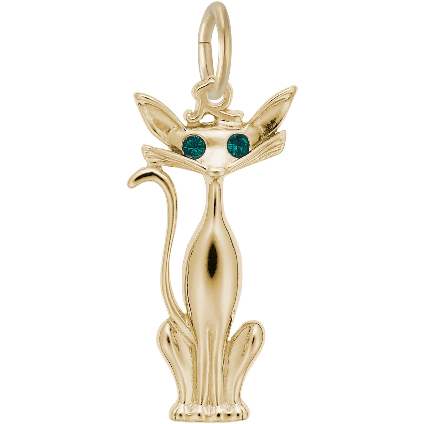 Sterling Silver Siamese Cat Charm