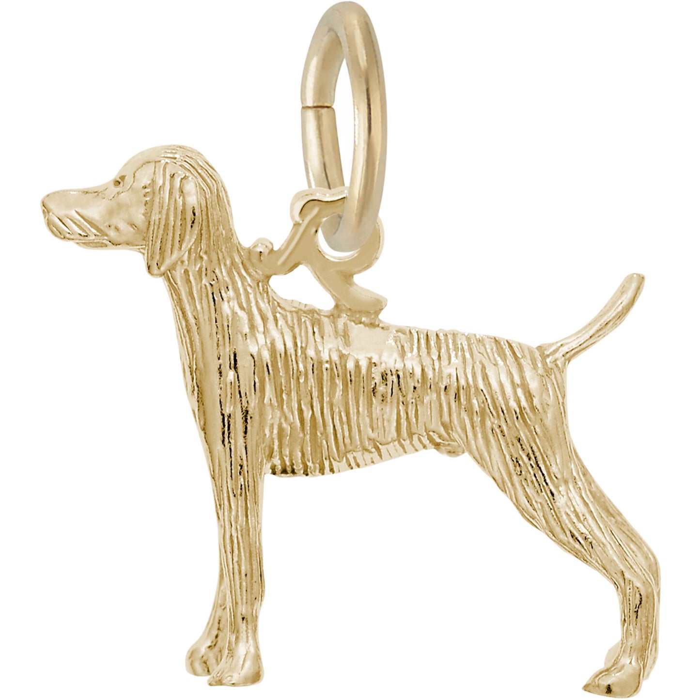 Weimaraner Dog Charm - Metal - Sterling Silver